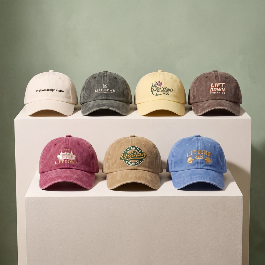 Caps for your team,
brand, or shelves.