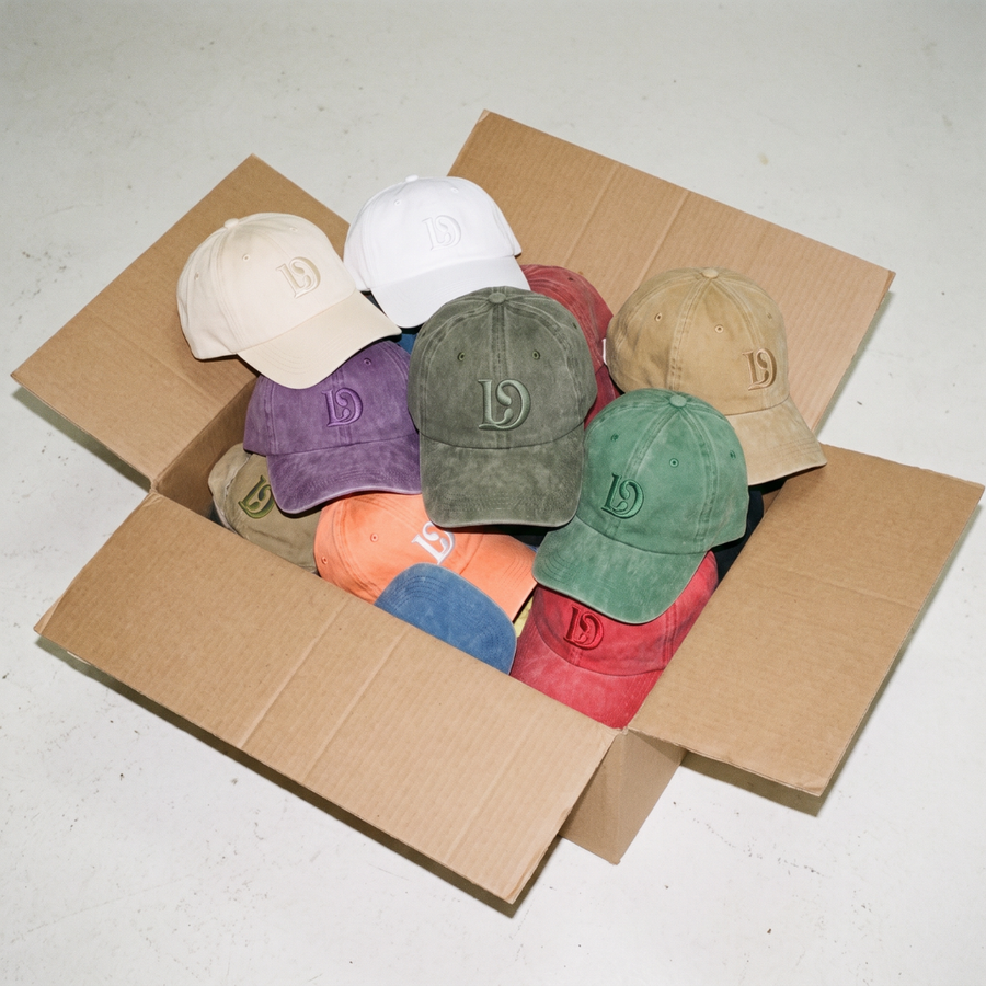 Finished embroidered caps