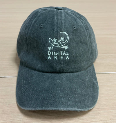 White Digital Area illustration on a dark green Classic Cap