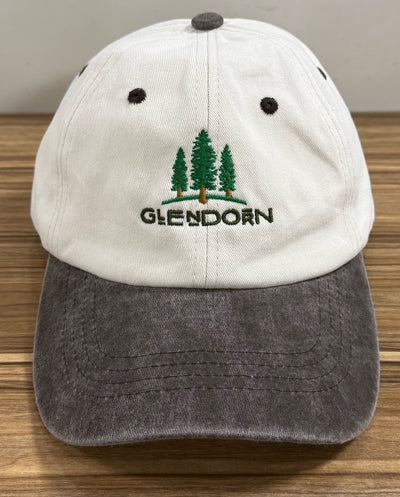 Green Glendorn trees on a cream and charcoal Classic Cap